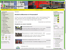 Tablet Screenshot of prinzersdorf.at